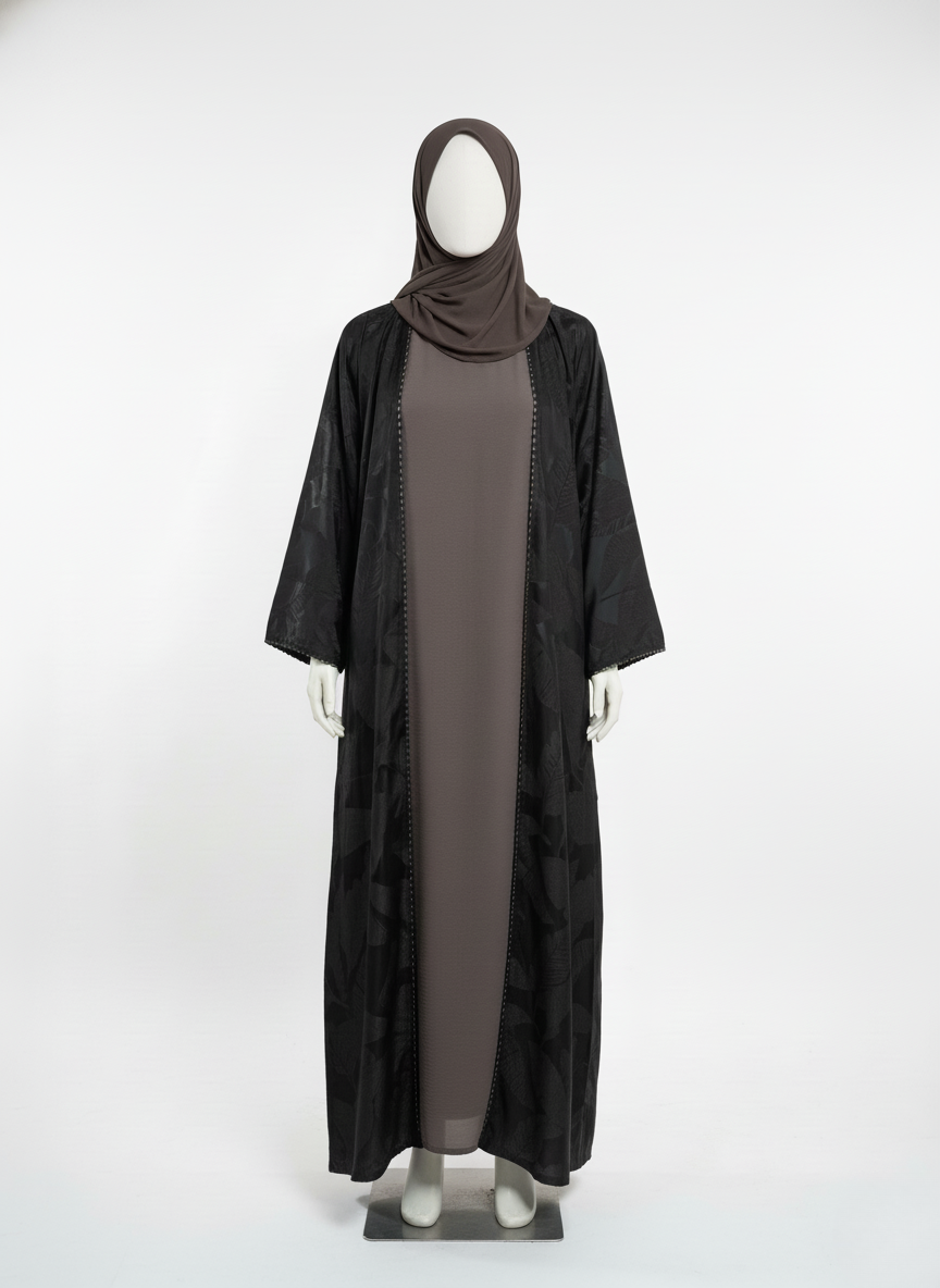 Leafy Serenity Abaya Set