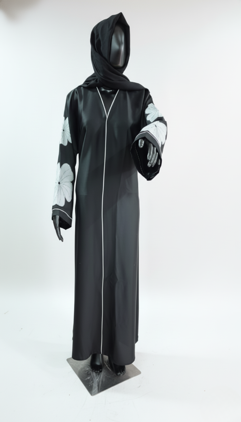 Modern Bloom Abaya