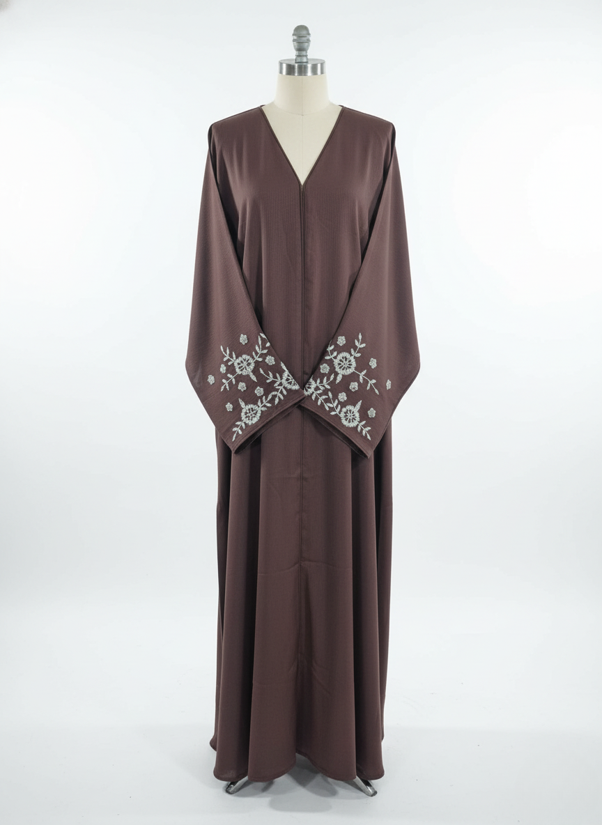 Bloom Beaded Sleeve Abaya