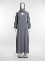 Front-Closed Elegant Beaded Abaya