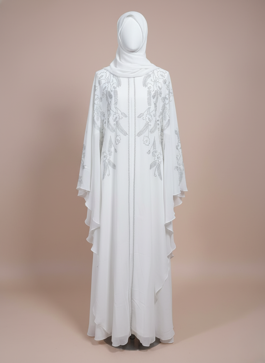 Farasha Elegance Abaya – Front Embellished