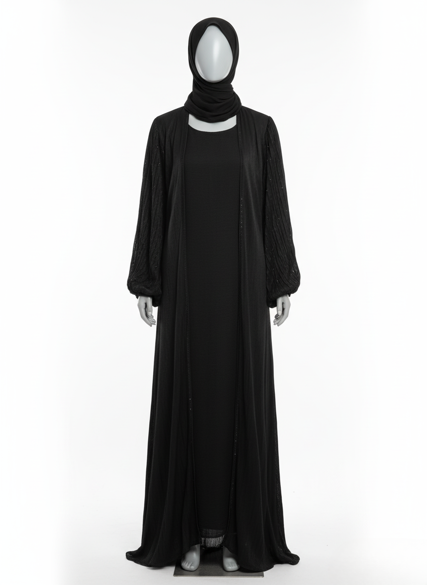 Embellished Belle Sleeve Abaya