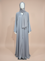 Elegant Umbrella-Shaped Nida Abaya with Shiny Finish